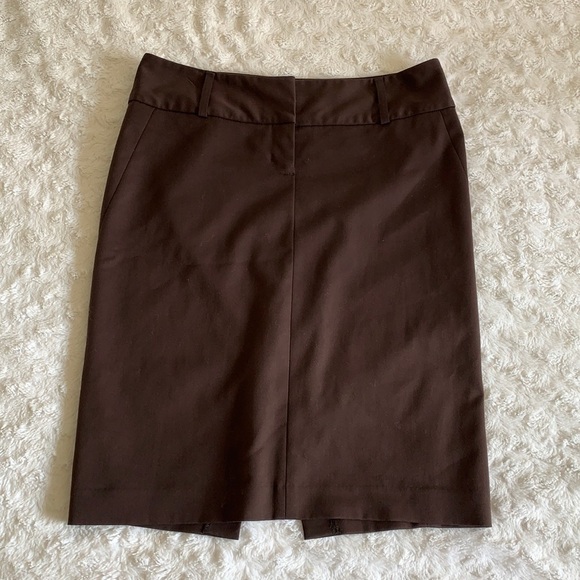 Express Design Studio Pencil Skirt brown‎ hi waist - Picture 1 of 9